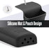 Heat Resistant Silicone Hair Iron Mat and Pouch, Portable Travel Hair Straightener Mat, 1 Pack (Black)