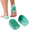 Tuli’s Heavy Duty Heel Cups, Cushion Inserts for Plantar Fasciitis, Green, 2 Pairs, Small