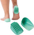 Tuli’s Heavy Duty Heel Cups, Cushion Inserts for Plantar Fasciitis, Green, 2 Pairs, Small