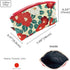 Terra Distribution Small Makeup Bag for Purse - Traditional Edo Komon Design Cute Cosmetic Pouch (Camellia Flower,
