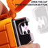 Outdoors Waterproof Lighter - USB Electronic Rechargeable Double Arc Plasma Lighter for Camping, Hiking, BBQ (Orange)