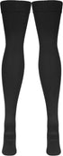NuVein Medical Compression Stockings, 20-30 mmHg Support, Thigh Length Hose, Closed Toe, Black, Medium