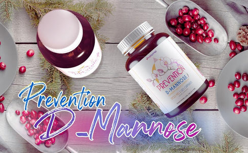 D Mannose Capsules 2000 MG - With Cranberry Pills for UTI, Fast-Acting Bladder Health, 120CT, 4-in-1 Formula