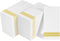 LITOPAK 200 Pack Paper Hand Towels for Bathroom - Striped Gold Disposable Napkins, Guest Towels for Parties, Weddings,
