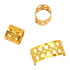 Tbestmax 200 pcs Dreadlocks Beads Hair Braid Rings Clips, Silver and Gold Metal Cuffs for Hair Decoration