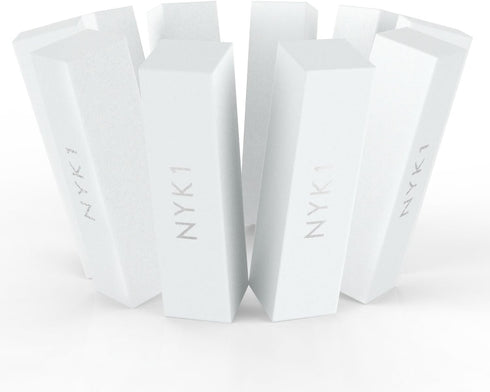 White Nail Buffer Sanding Block, Pack of 10, Professional Salon Quality Grit for Nails