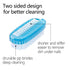 Nail Brush for Cleaning Fingernails, Two-Sided Scrub Brush with Soft and Stiff Bristles, 4 PCS for Men, Women, Kids