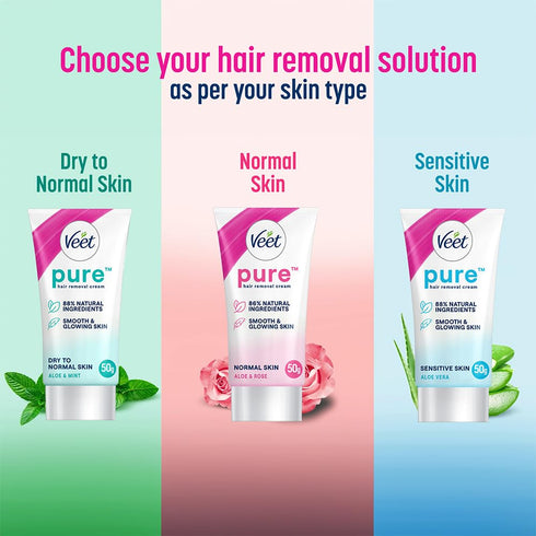 Veet Hair Removal Cream, 50 g for Normal Skin