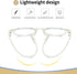 Dollger Blue Light Blocking Glasses, Vintage Round Frame Eyeglasses for Women Men, 2 Pack Transparent and Black