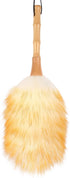 Feather Duster: Lambswool Duster with Solid Wooden Handle, Anti-Static Washable Reusable Small Hand Duster for Home