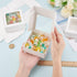 BENECREAT 20 Pack White Kraft Paper Boxes with Clear Window, 3.6x3.6x1.4, Gift Packaging for Bakery Cookies Cake Candy