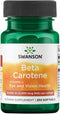 Swanson Beta-Carotene - Vitamin A Supplement | 250 Softgels, 3000mcg Each for Immune & Skin Health