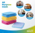 12 Pack Scrub & Wipe Cloths, Dual-Sided Sponges for Kitchen, All-Purpose Cloth for Dishes, Pots, Pans