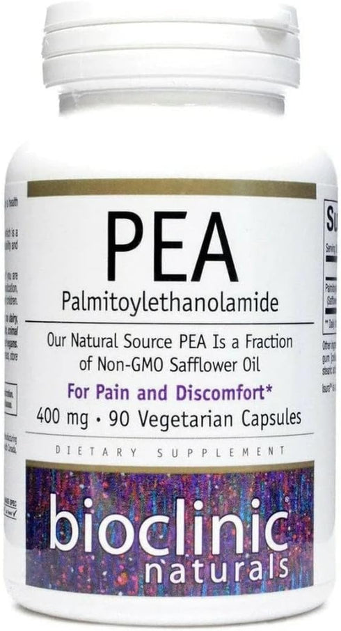 Bioclinic Naturals Pea Palmitoylethanolamide 400 mg - 90 Vegetarian Capsules