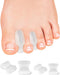 12 Pack Gel Toe Separators - Bunion Toe Spacers for Women and Men, Soft Silicone for Toe Pain Relief (6L+6S)