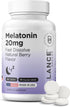 Balancebreens 20mg Melatonin Fast Dissolve Tablets - High Potency Sleep Support, Non-Groggy, Drug-Free Formula, 120