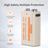 TAYUZH 9V 3600mWh 9 2 Pack Rechargeable Battery V High Capacity Lithium Batteries for Smoke Detectors, Microphone