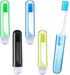 Patelai Travel Toothbrush, Bulk Folding Mini Toothbrush with Case, Soft Portable Travel Size, Individually Wrapped (4