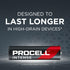 Procell Alkaline Intense Power AAA, 1.5V Batteries Pack of 24