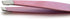 Precision Stainless Steel Eyebrow Tweezers Set, Pointed and Slanted Tip, Curved Brow Scissors, Pink Travel Case