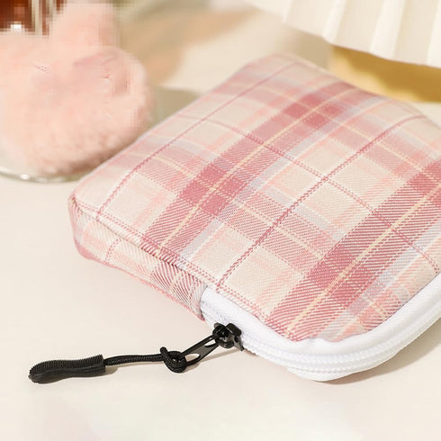 LJJCSFF 2 Pcs Feminine Product Organizer Pouch Sanitary Napkin Storage Bag Period Menstrual Pad Zipper Pouch Tampon