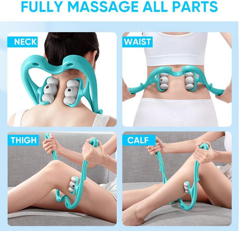 Voronajj 6 1216) Neck Massager, Trigger Point Roller, Massager for Pain Relief Deep Tissue, and Shoulder Tool