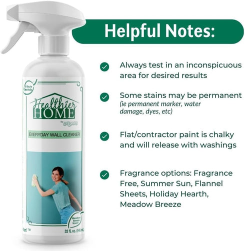CHOMP! Painted Wall Cleaner Spray - 32 Oz (Summer Sun Scent), 4-in-1 Multipurpose, Ceiling and Baseboard Cleaning