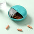 INVODA Travel Pill Organizer Cute Round Pill Box for Purse Compact Medicine Container for Pills, Fish Oil, Vitamins