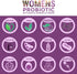 Probiotics for Women - Supports Digestive & Vaginal Health with D3, Prebiotics & Cranberry - 60 Count