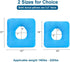Tailbone (17"x17") Anti-Decubitus Pad Bed Cushion, Donut Butt Pillow, Pain Hemorrhoid Nursing Pad for Bedridden