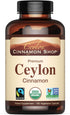 Organic Ceylon Cinnamon (100% Certified) Supplement - 180 Capsules, 3 Month Supply