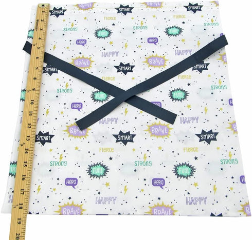 VZWraps You're Awesome Reusable Fabric Gift Bag for Birthday, Graduation, Father's Day (Medium 17 x 18 Inches)