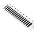 Teasing Comb, 3 Row Hair Care Styling Comb, Lightweight Hair Salon Supplies (White)