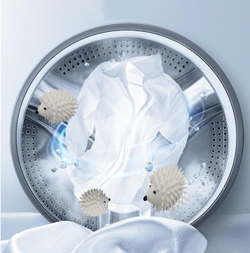 2pcs Silicone Hedgehog Laundry Balls - Anti-tangling and Stain-Removing Laundry Balls for Washing Machines
