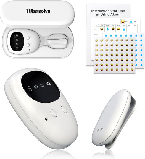 Maxsolve New Wireless Bed Wetting Alarm for Boys and Girls, USB-C Rechargeable Bedwetting