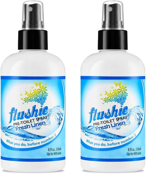 Poop Spray for Travel Size Toiletries - 8oz Toilet Deodorizer, Fresh Linen, 1 Pack (2 Pack Option Available)