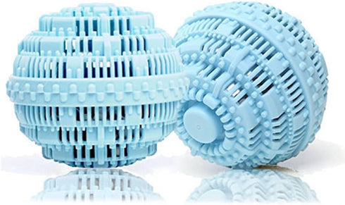 Eco Friendly Wash Ball & Detergent Laundry Ball - Set of 2, Light Blue