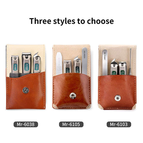 MR.GREEN 3 pcs Nail Clippers Set - Stainless Steel Nail Clippers & Slant EDG Toenail Clipper for Men and Women