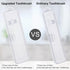 Transparent Toothbrush Case 2 Packs, Travel Size Plastic Holder, 7.87 x 2.36 x 1.18 inches, Portable for 2 Toothbrushes
