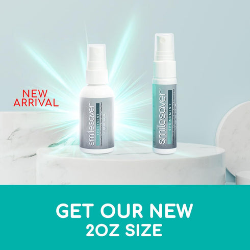 Smilesaver Retainer Cleaner Spray, Quick Oral Care for Aligner & Retainer Hygiene, Natural Minty Fresh (1oz)