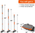 Multi Purpose Floor Scrub Brush with Long Handle, BITOPE 10" Heavy Duty Scrubber for Tile, Kitchen, and Garage