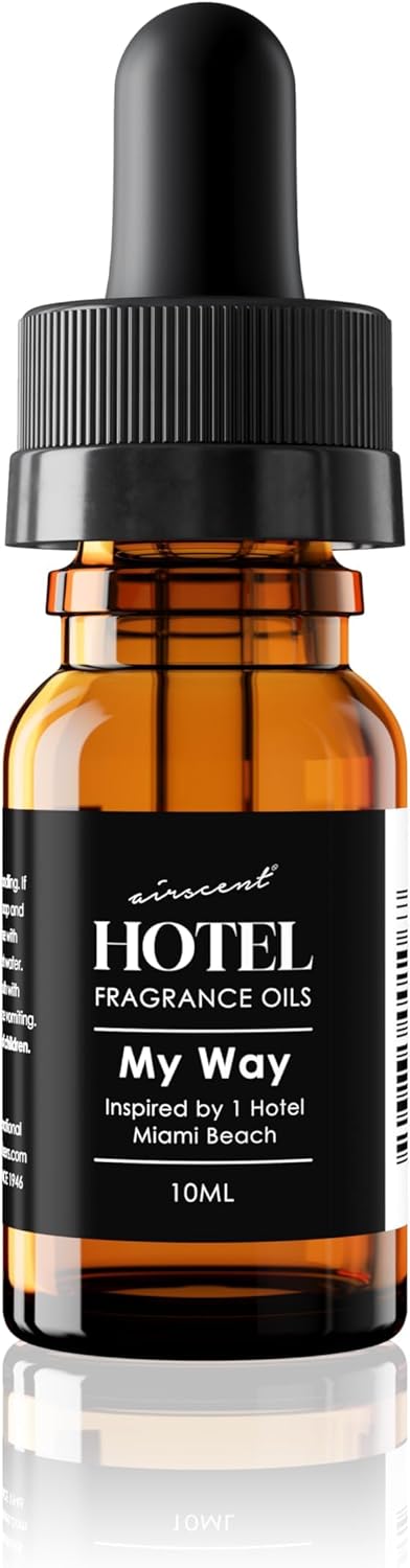 My Way Diffuser Oil Inspired by The 1 Hotel Miami Scent - Air-Scent Essential Oil Blend - 10 mL, 0.34 fl oz Fragrance Oil Glass Dropper Bottle for Aromatherapy Diffusers and Humidifiers