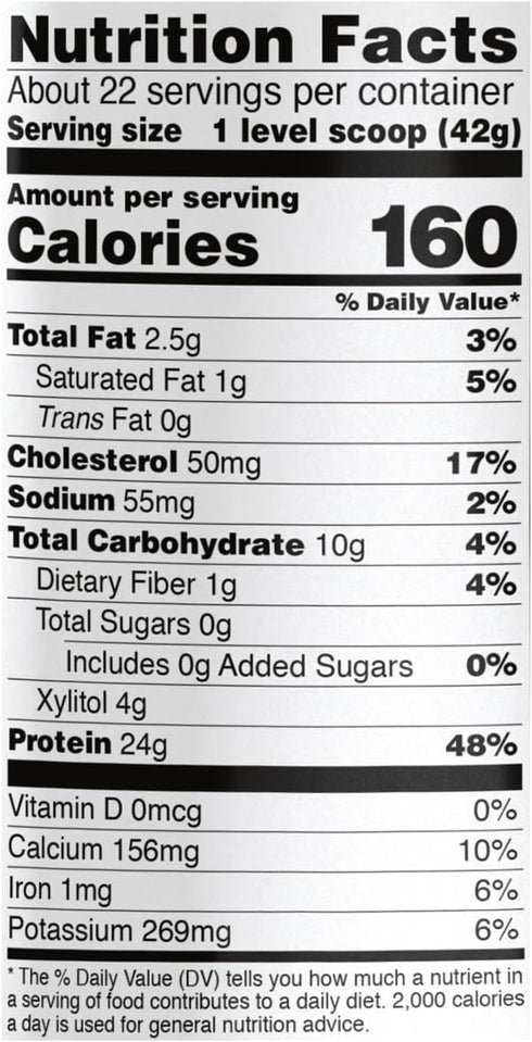 NOW Foods Whey Protein - 24g with BCAAs, Creamy Chocolate Powder, 2-Pound