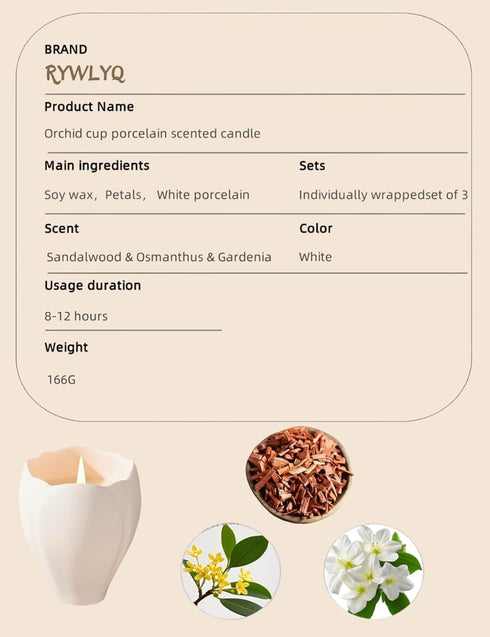 RYWLYQ Candles,3Pcs Scented Natural Soy Candles, Crackling and Wood Wick Aromatherapy Candles for Home,White