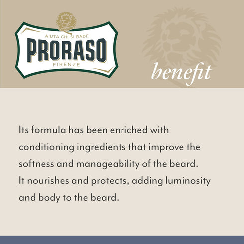 Proraso Beard Balm for Men - Nourish and Soften New Beard Growth and Short Beards