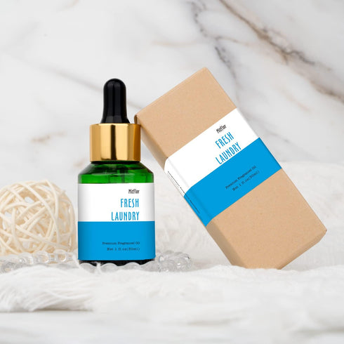 Fresh Laundry Fragrance Oil by MitFlor - 30ml - Premium Grade Oil for Soap, Candle Making & Aromatherapy