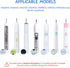 Kuflant HX9340 HX9350 HX6340 HX6530 HX6710 HX6920 HX9140 HX8910, Electric Toothbrush Metal Shaft/Link Rod Replacement