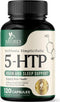 5 HTP Supplement Vegetarian Capsules, 200mg 5HTP Plus Calcium for Brain Support, 120 Capsules