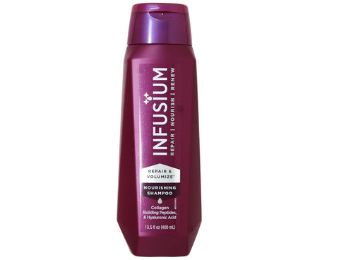 Infusium Repair and Volumize Shampoo for Dry Hair, Moisturizing Shampoo for Women, 13.5 oz