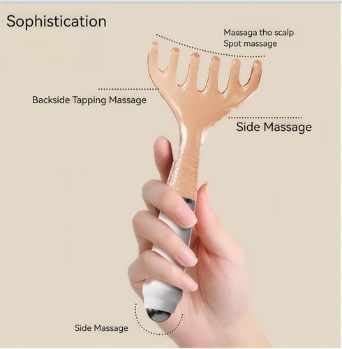 Inoostar Set Scalp Massager & Gua Sha Tool - Manual Head Massager, Massage Comb for Relaxation & Stress Relief (Pink